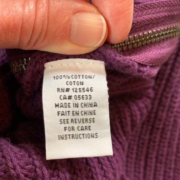 Habitat small purple cotton tunic sweater - Picture 5 of 5